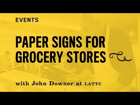 John Downer sign-painting demonstration thumbnail