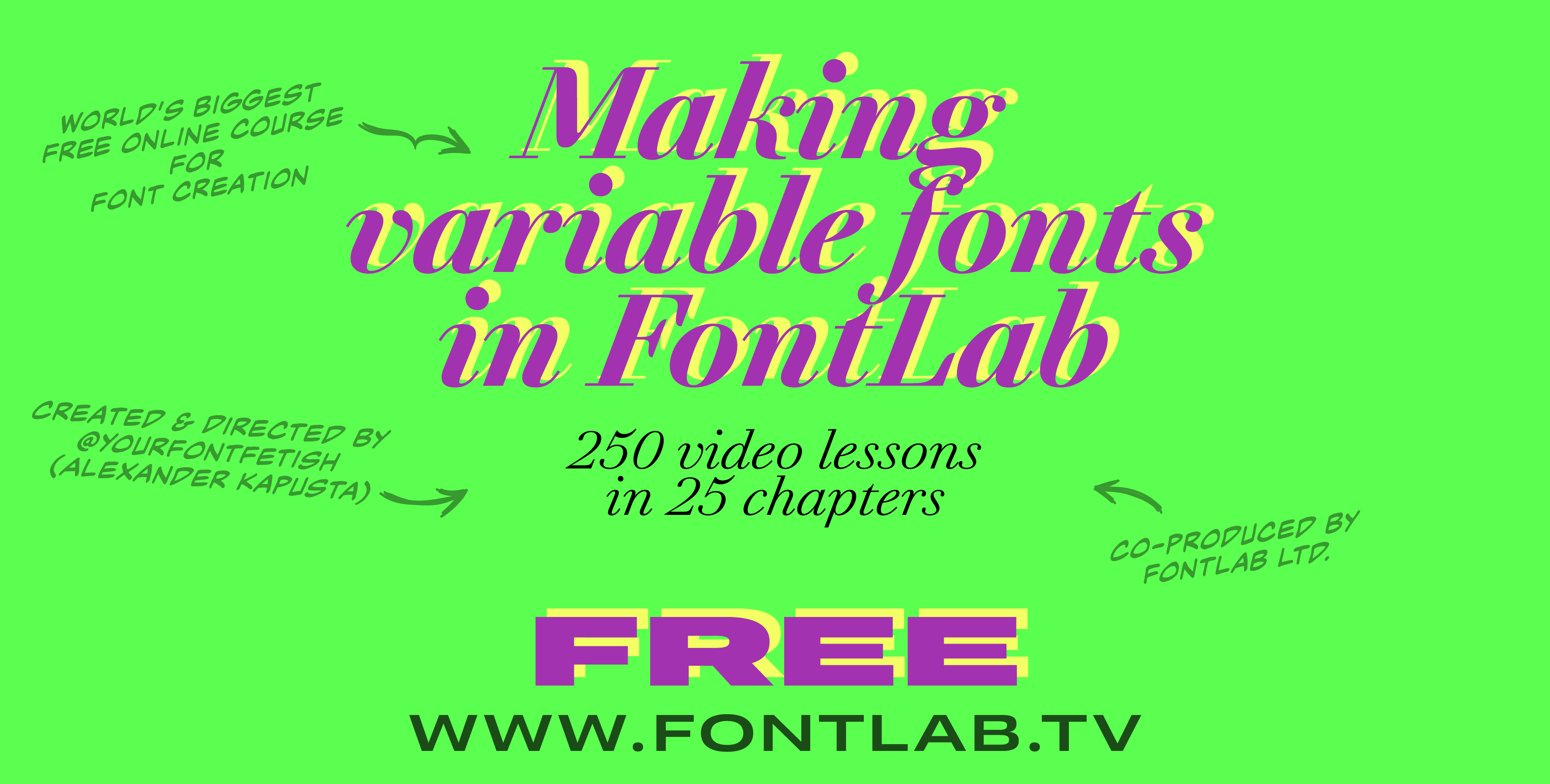 FontLab TV course banner